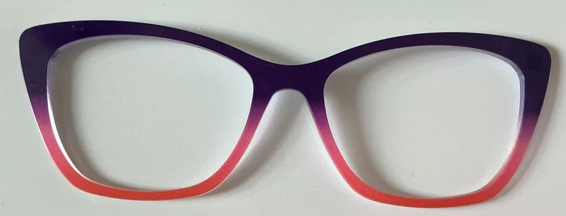 PAIR Wanda Topper; purple,pink,red gradient
