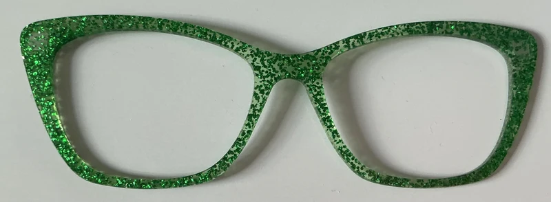 PAIR Wanda Topper; green sparkle