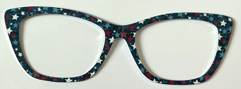 Wanda Topper; red, white, and blue stars