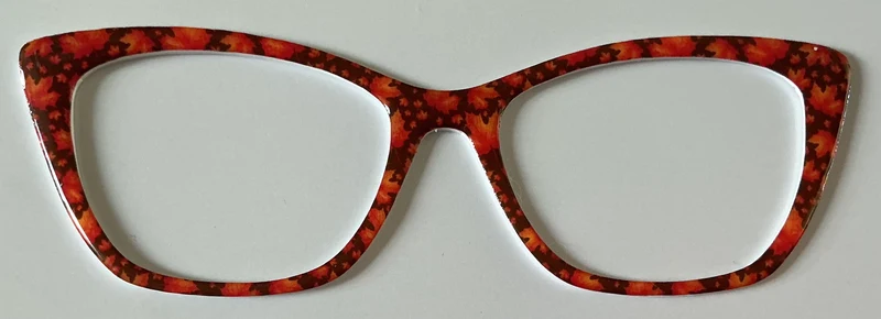 Wanda Topper; fall leaves on burgundy