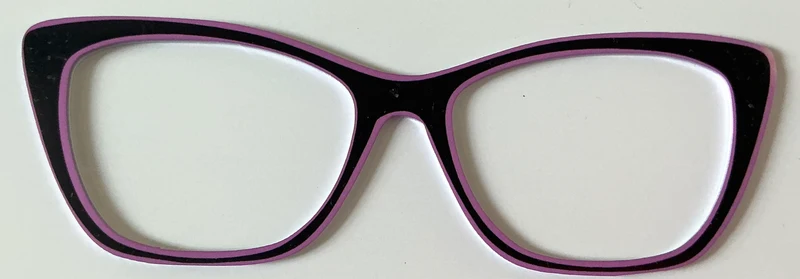 Wanda Topper; black with purple outline