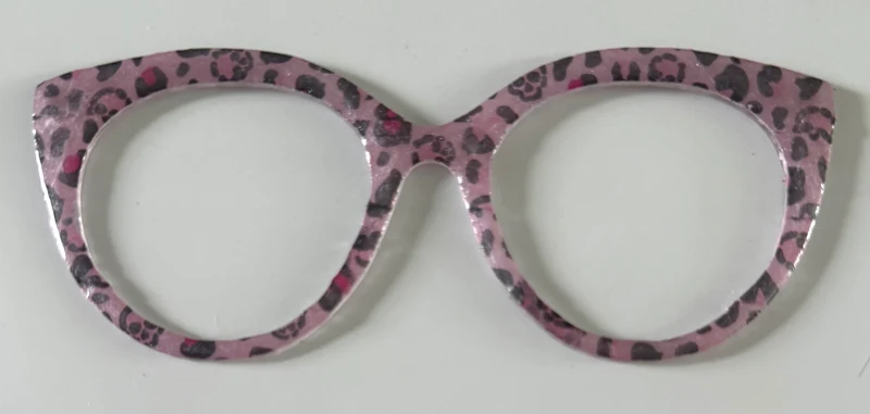 Zuri Topper; pale pink cheetah print