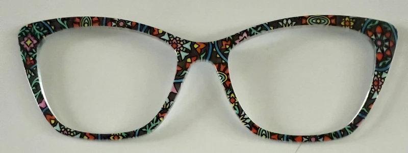 PAIR Wanda Topper; multicolored geometric design