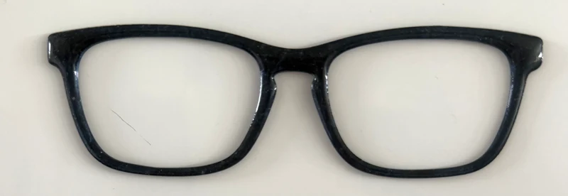 Casper Topper; black with blue flecks; flexi