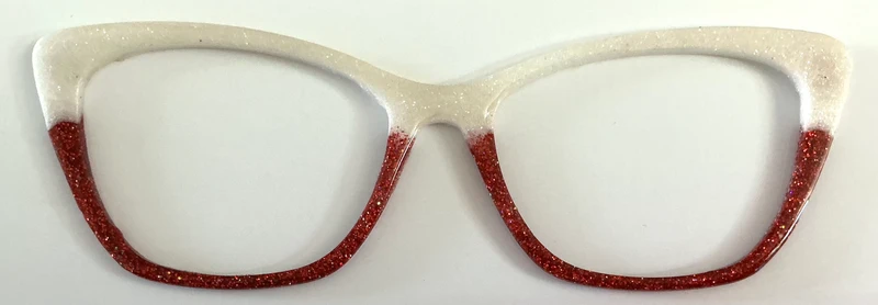 Wanda Topper; white/brick red