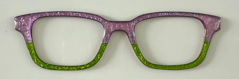 Finley Topper; purple/green shine split