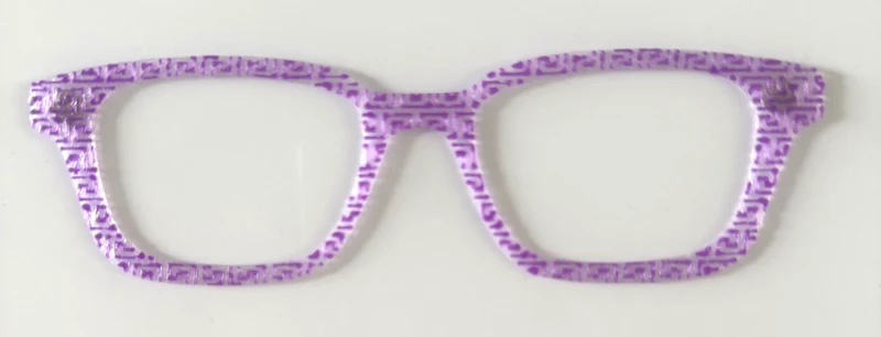 Finley Topper; Busy Bee; purple geometric pattern
