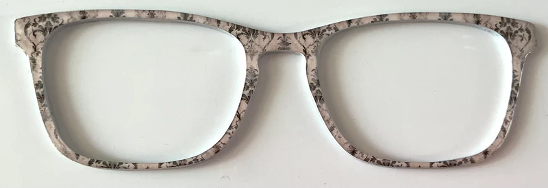 Casper Topper; black floral design on pale pink