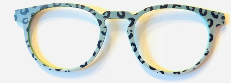 PAIR Soto Topper; olive gradient cheetah print