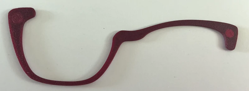 Wanda Half Topper; wine red