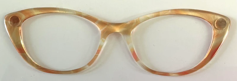 Ella Topper; semi-translucent gold swirls