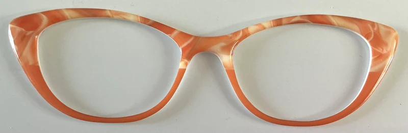 Ella Topper; orange swirls/split