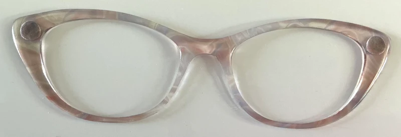 Ella Topper; semi-translucent pink swirls