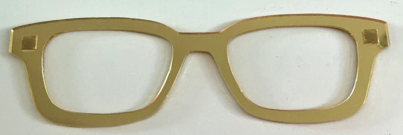 Finley Topper; gold mirror stacker