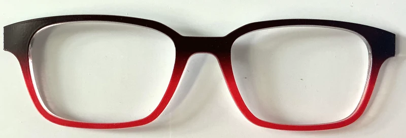 PAIR Finley Topper; black to red gradient
