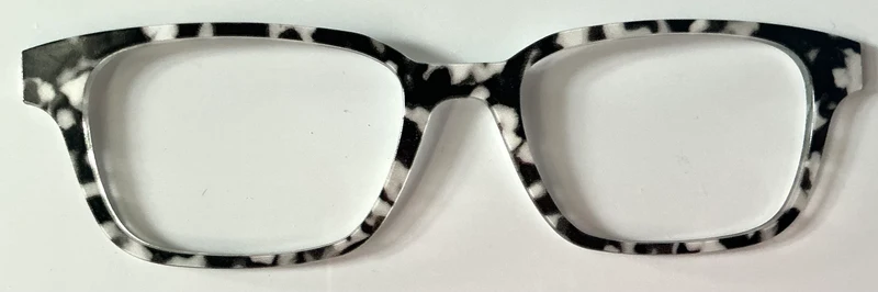 PAIR Finley Topper; black and gray leopard fur