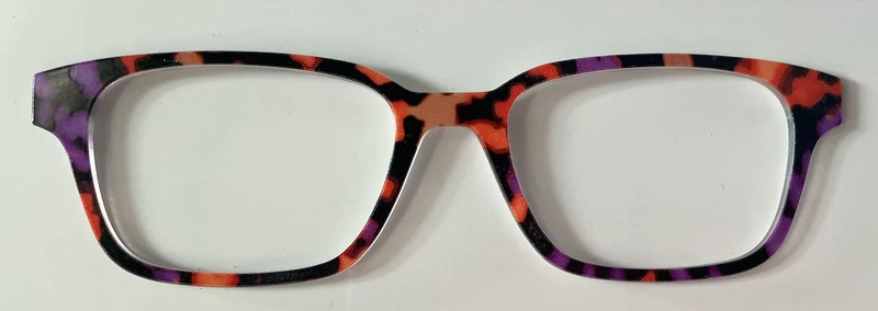 PAIR Finley Topper; orange/black/purple tort