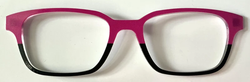 PAIR Finley Topper; magenta/black split