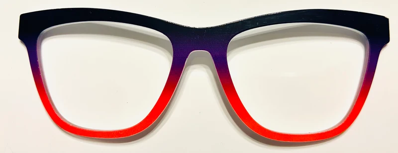 PAIR Harper Topper; black/purple/red gradient