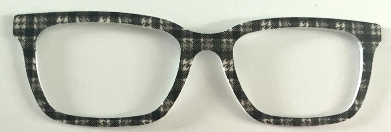 Larkin Topper; black and white houndstooth plaid