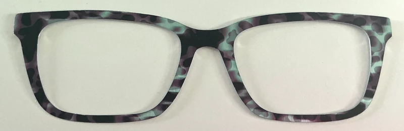 Larkin Topper; metal; aqua and pink smoke on black
