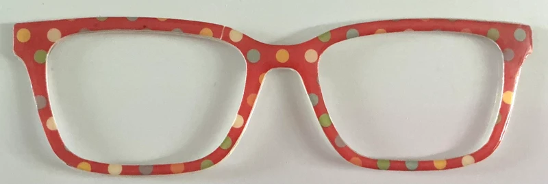 Larkin Topper; polka dots on red; OOPS