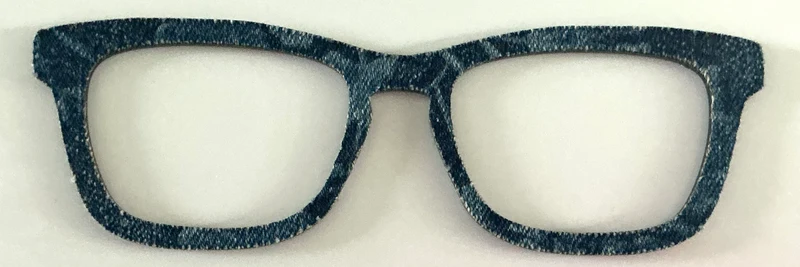 Casper Topper; Laser Nonna; textured; denim swirls