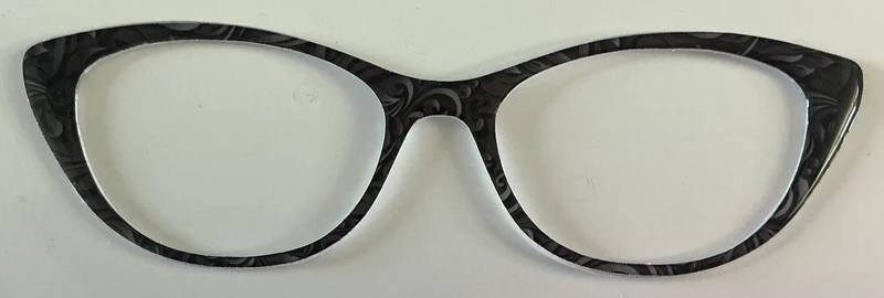 Ella Topper; black swirls
