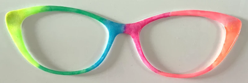 Ella Topper; neon color block