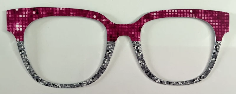 Murphy Topper; Lea’s Metal Treasures; pink glitter disco split