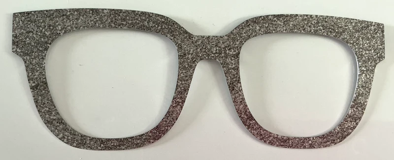 Murphy Topper; metal; silver glitter overload