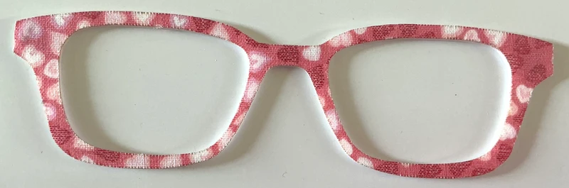 Finley Topper; NEW; Laser Nonna;pink heart fabric