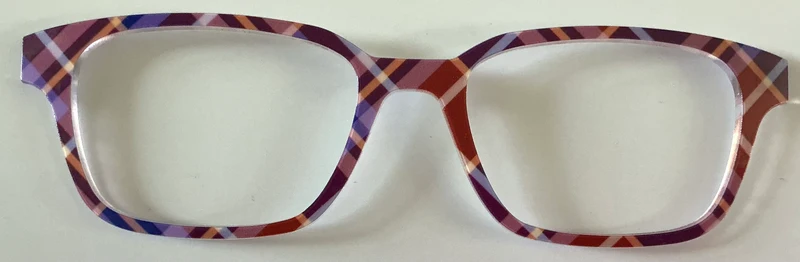 PAIR Finley Topper; burgundy and lilac plaid