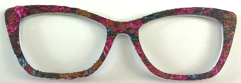 Wanda Topper; Laser Nonna; multicolored fabric design