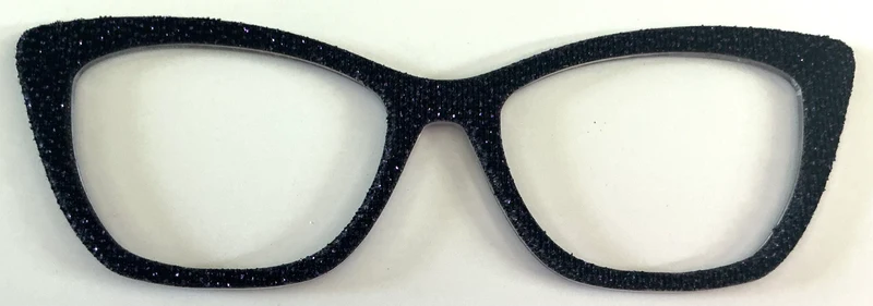 Wanda Topper; Laser Nonna; black sparkle fabric