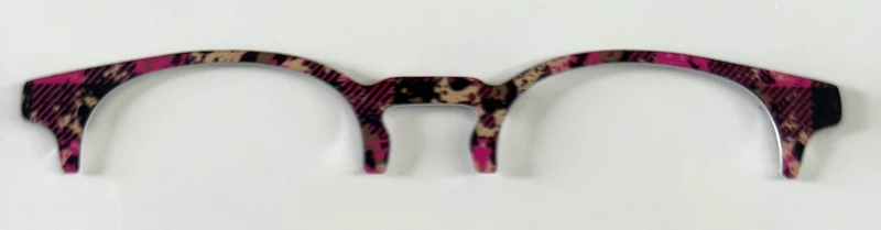 Soto Brow Topper; hot pink/cream/black glitter tort