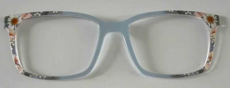 PAIR Kirby Topper; light blue vertical fade with wildflowers