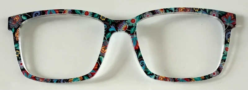 PAIR Kirby Topper; multicolored abstract flowers