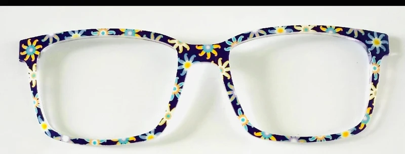 PAIR Kirby Topper; multicolored fan design on deep purple