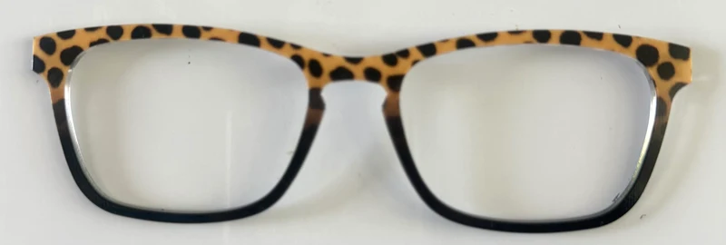 PAIR Casper Topper; animal print to black fade