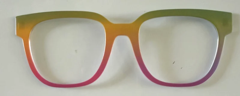 Murphy Topper; green/yellow/pink gradient