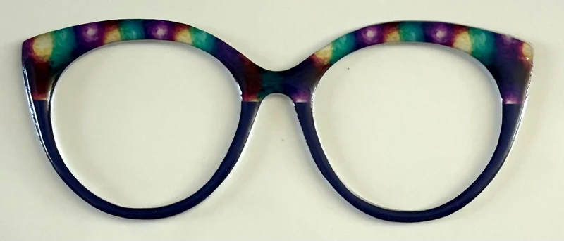 NEW Zuri Topper; Framefetti; multicolored/black split