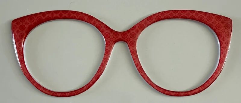 NEW Zuri Topper; Framefetti; red shimmer