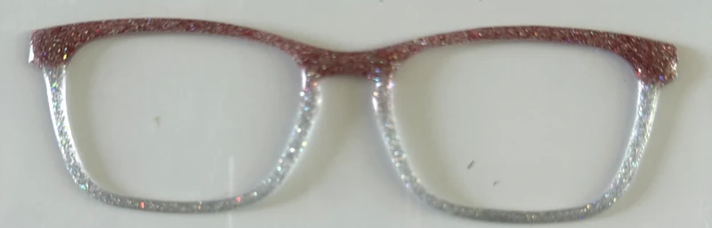 Casper Topper; rose gold/silver glitter split