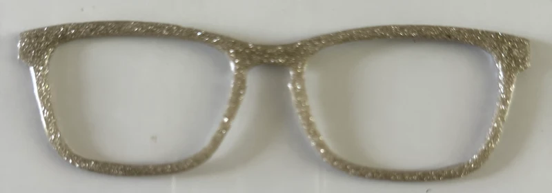 Casper Topper; silver glitter