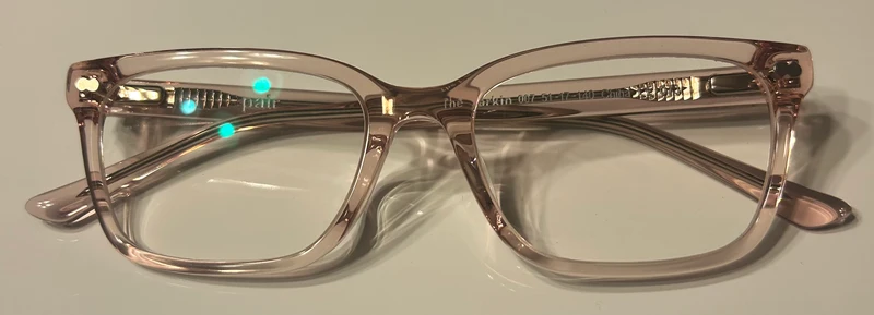 PAIR Pink Clear Finley Frame
