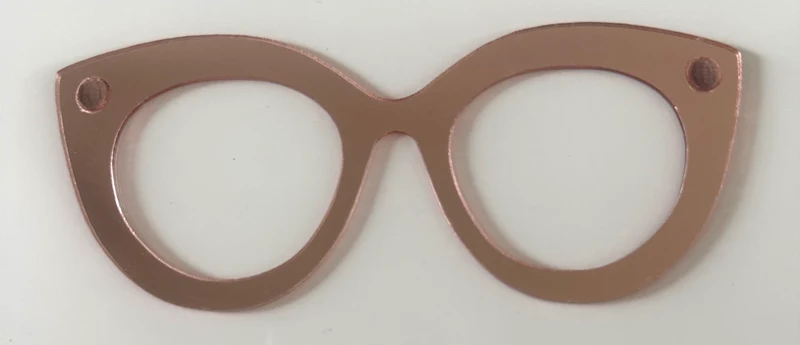 Zuri Topper; mirrored stacker; rose gold