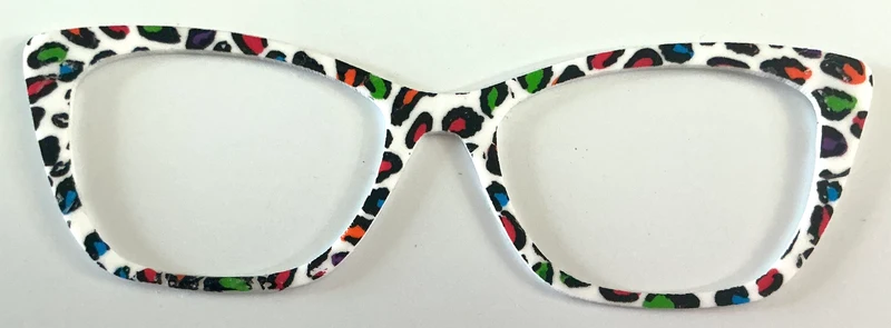 Wanda Topper; red/green/blue cheetah print
