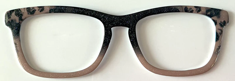 Casper Topper; thick; black and tan shimmer split with corner tort