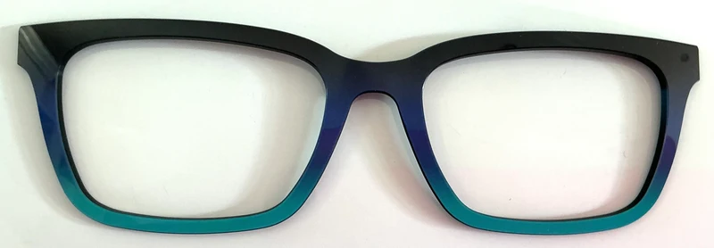 PAIR Larkin Topper; black/blue/teal ombré